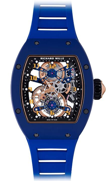 Replica Richard Mille RM 17-02 Manual Winding Tourbillon TZP Blue Ceramic Watch